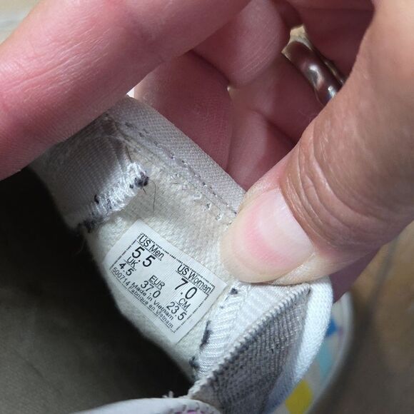 Vans Checkerboard Raunbow Slip On Sneakers, Unisex 7W/5.5M - Picture 10 of 10